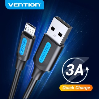 Vention สายชาร์จ Micro USB 3A 2 เมตร 3 เมตร ชาร์จเร็ว สําหรับโทรศัพท์มือถือ Android