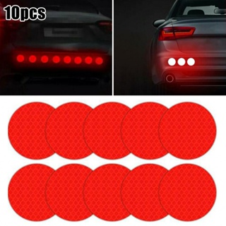 ⚡NEW 8⚡Sticker Reflective Round Truck Universal Warning 10pcs 5cm Accessories