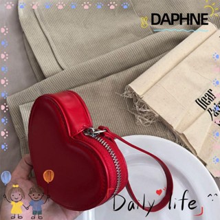 Daphne กระเป๋าสตางค์ กระเป๋าคลัทช์ กระเป๋าใส่เหรียญ หนัง PU สําหรับผู้หญิง