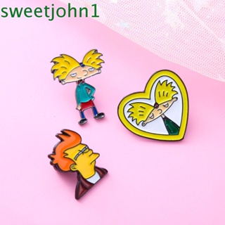 Sweetjohn Hey Arnold เข็มกลัด โลหะผสมน้ํามันหยด หรูหรา สไตล์เกาหลี สําหรับหมั้น