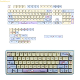 Doublebuy ปุ่มกดคีย์บอร์ด PBT แบบหนา สําหรับเล่นเกม 133 ชิ้น