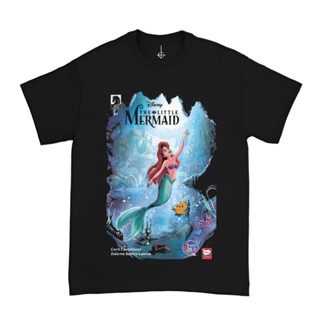 Moral Turpitude "The Little Mermaid" Black Regular T-Shirt | Black | Top | Cartoon T-Shirt