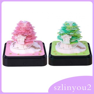 [szlinyou2] แผ่นกระดาษแกะสลัก ปฏิทินตั้งโต๊ะ สําหรับตกแต่งบ้าน ออฟฟิศ ห้องอ่านหนังสือ