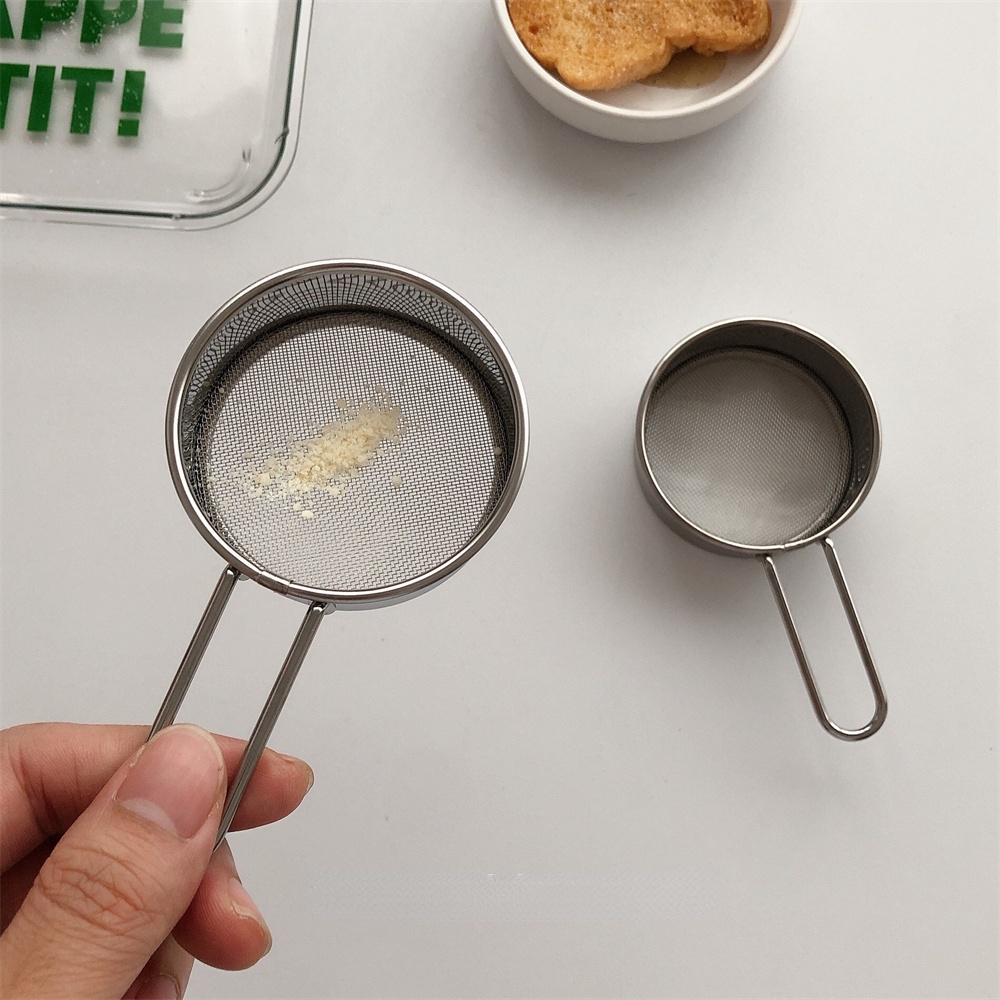 HERA ตะแกรงร่อนแป้ง สเตนเลส ขนาดเล็ก กระชอนกรองน้ําตาลละเอียด Mini Flour Sifter