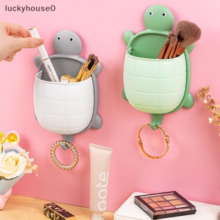 Luckyhouse0^^ ชั้นวางแปรงสีฟัน ยาสีฟัน แบบติดผนังห้องน้ํา