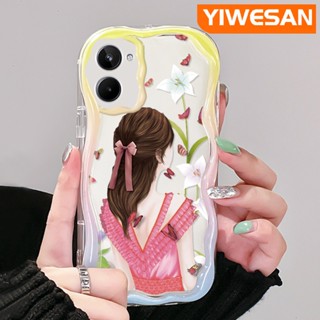 เคสโทรศัพท์มือถือ ซิลิกาใส กันกระแทก ลายผีเสื้อ เด็กผู้หญิง สําหรับ Realme 10