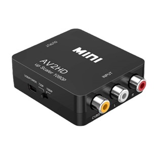 ขายตรงจากโรงงาน ตัวแปลง av เป็น hdmi mini av เป็น hdmi HD วิดีโอ 1080P สีดํา