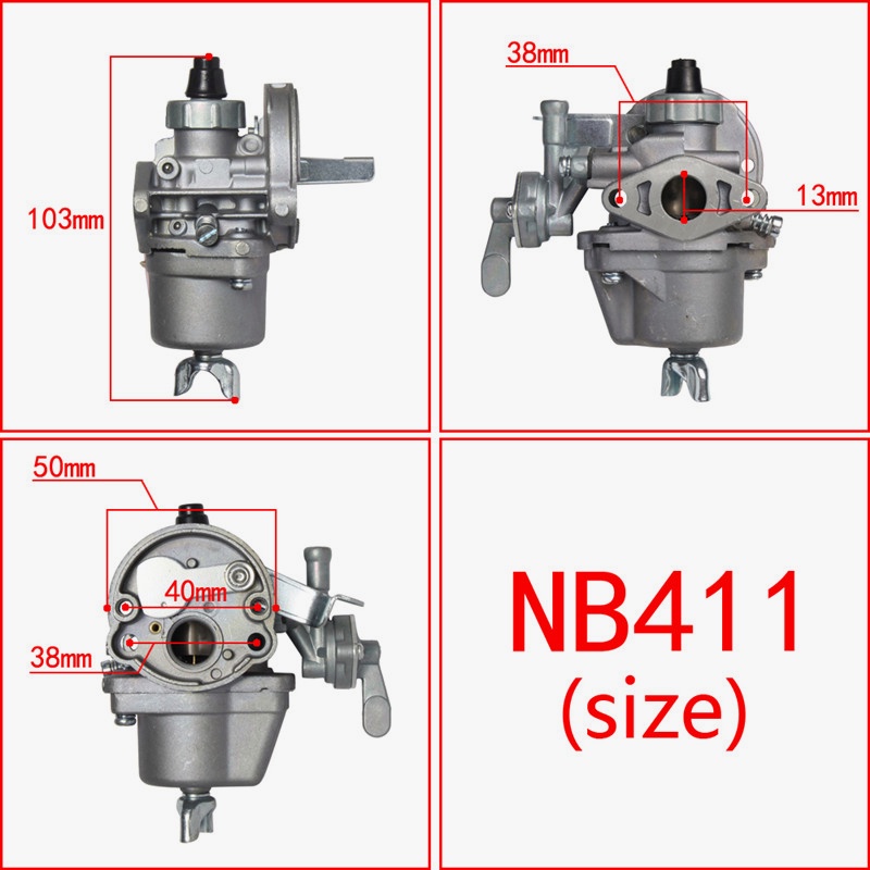 แท้ คาร์บู โรบิ้น NB411 เบิกศูนย์ คาร์บูเรเตอร์ NB411 RBC411 โรบิ้น Robin EC04EA 411 ใช้กับ เครื่องตัดหญ้า 2 จังหวะ - รูปที่ 6