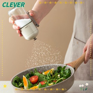 Clever ขวดแก้วใส่เกลือ ขนาด 5.35*2.52 นิ้ว กันชื้น สีขาว สําหรับร้านอาหาร