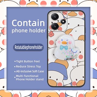 Back Cover Cute Phone Case For Redmi Note12R Soft Case Anti-knock drift sand Durable Waterproof Kickstand Cartoon