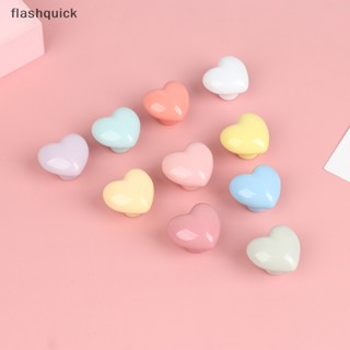 Flashquick มือจับประตูตู้เสื้อผ้า ลิ้นชัก เซรามิค ทรงกลม ลายการ์ตูน สีพื้น