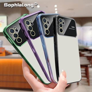 เคสโทรศัพท์อะคริลิคใส แบบนิ่ม ป้องกันเลนส์กล้อง สําหรับ OPPO A16 A16S A54S A55 A55S A53S 5G A16K A16E