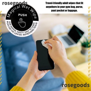 Rosegoods1 ผ้าขนหนูเช็ดทําความสะอาด แบบใช้แล้วทิ้ง แบบพกพา ทนต่อการฉีกขาด ล้างทําความสะอาดได้ สําหรับเล่นกีฬา 10 ชิ้น