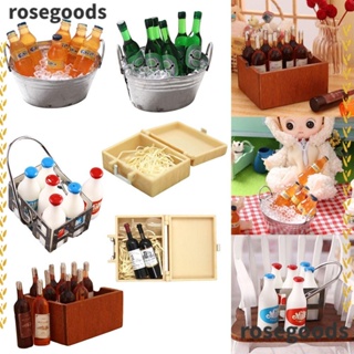 Rosegoods1 โมเดลเครื่องดื่มน้ําโซดา ขนาดเล็ก อุปกรณ์เสริม สําหรับตุ๊กตา 1 ชุด