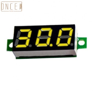 【ONCEMOREAGAIN】Portable 3 Wire LED Digital Voltage Meter DC0 100V Reverse Connection Protection