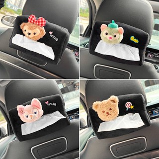 Car Tissue Box Cute Cartoon Hanging Tissue Box for Car Creative Armrest Box Car Seat Back Decorative Supplies for Women YM22