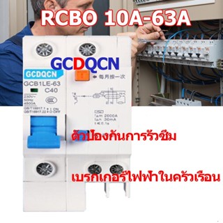 RCBO เซอร์กิตเบรกเกอร์กันดูด NANO PLUS 2Pole 10kA 20A PLE42 C16-63