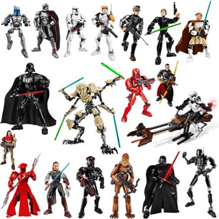 Darth Vader Stormtrooper StarCraft บล็อคตัวต่อ รูปตุ๊กตา ของเล่นสําหรับเด็ก