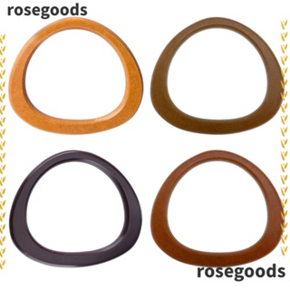 Rosegoods1 ที่จับกระเป๋า แบบไม้ ถอดออกได้ แฮนด์เมด DIY สําหรับกระเป๋าถือ กระเป๋าสตางค์