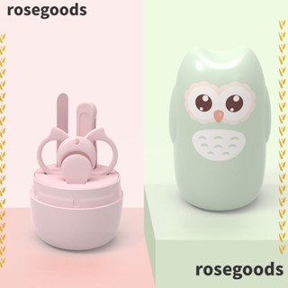 Rosegoods1 กรรไกรตัดเล็บ พร้อมกล่อง สําหรับเด็กแรกเกิด