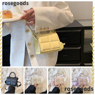 Rosegoods1 กระเป๋าถือ ทรงสี่เหลี่ยม ลายตารางหมากรุก ขนาดเล็ก หลายสี แฟชั่นสําหรับสตรี