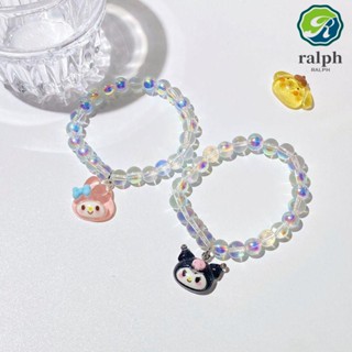 Ralph Kuromi สร้อยข้อมือคู่รัก สีแคนดี้ ปรับได้ การรวมตัวกันของแก้วไฟฟ้า เมโลดี้ยอดนิยม