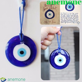 Anemone จี้ลูกปัด รูปดวงตาชั่วร้าย สีฟ้า 25 30 40 60 มม. สไตล์พังก์ คลาสสิก นําโชค ของขวัญ สําหรับทําเครื่องประดับ