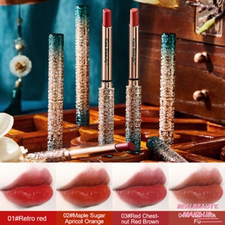 KISS BEAUTY Exquisite Relief Velvet Lipstick Color Rendering High Mature Wind ไม่ง่ายที่จะติดถ้วย [realbeauty]