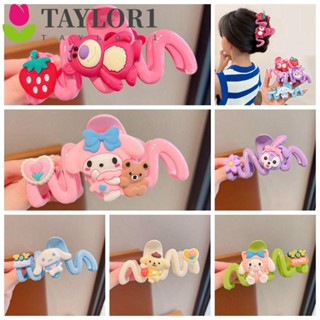 Taylor1 Mymelody กิ๊บติดผมหางม้า พลาสติก ลายการ์ตูนอนิเมะ Cinnamoroll Shark สไตล์เกาหลี สีแคนดี้