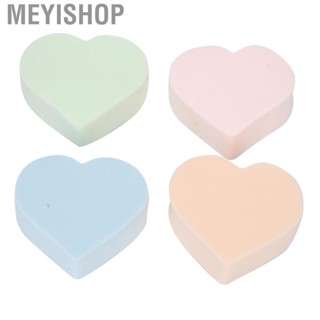 Meyishop 4Pcs Makeup Sponge Soft Heart Shape Wet Dry Use   Blender