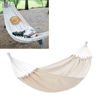 SN4 เปลญวนสวิงกลางแจ้งเสริม Anti Rollover Hammock ในร่มแขวนเก้าอี้สำหรับหอพักบ้านฤดูร้อน Camping Beige