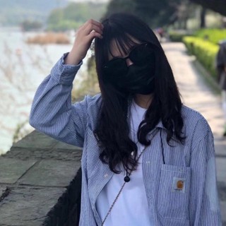 QA52 CARHARTT spring Navy style blue long-sleeved striped canvas shirt couple internet celebrity fashion brand same style