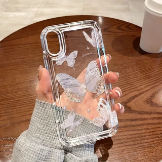 เคสไอโฟน for iPhone 17 11 13 16 14 15 12 Pro Max 6S 7 8 Plus X XR XSMax SE 17Air เคสนิ่มใส ถุงลมนิรภัย กันกระแทก