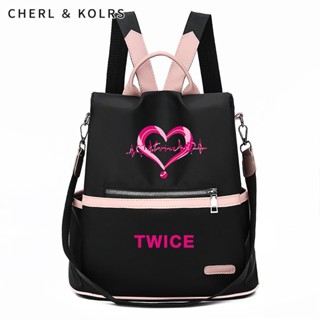 C＆K TWICE 4TH WORLD TOUR Ⅲ กระเป๋าสะพายหลังแฟชั่นร้อยชิ้นในเวอร์ชั่นเกาหลีสำหรับแฟนเพลงในคอนเสิร์ตสด