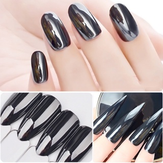 Highlight Glitter Mirror Black Nail Powder Chrome Dust Clearance sale