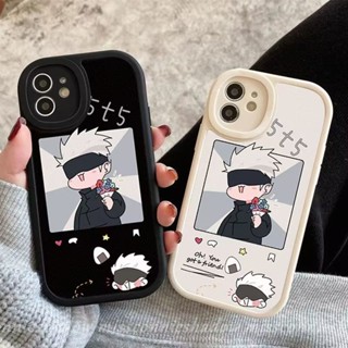 เคสโทรศัพท์มือถือ ลายการ์ตูนนารูโตะ สีขาว ดํา สําหรับ Oppo A17 A57 A95 A31 A92 A58 A12 A55 Reno 8 8T 7Z 5 5F A5s A1K A15 A16 A5 A54 A53 A76 A96 A77s A78 A7 A9 A74 A16K A17K A16E A3S เคส