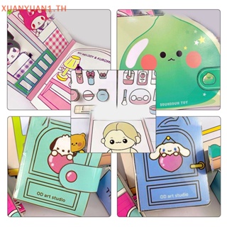 Xuan หนังสือแฮนด์เมด รูปการ์ตูน Melody น่ารัก เสียงเงียบ DIY ของเล่นเสริมการเรียนรู้เด็ก