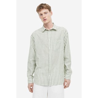 H&amp;M  Man Relaxed Fit Linen-blend shirt 1160688_1