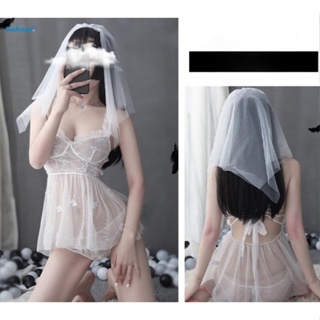 【HODRD】Nightdress Suit Bridal Wedding Dress Cosplay Sleepwear Nightdress Lace Lingerie【Fashion】