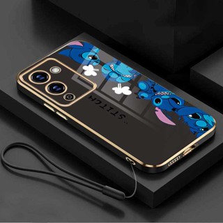 เคสโทรศัพท์มือถือ ขอบยางชุบ ป้องกันเต็มเลนส์ ลาย Stitch สําหรับ infinix Note 12 G96 G88 Note12 Pro 5G VIP Note 11s 11 Pro