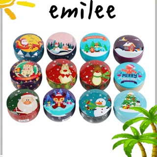 Emilee กล่องห่อของขวัญ กล่องขนมช็อคโกแลต คุกกี้ ทรงกลม ขนาดเล็ก DIY