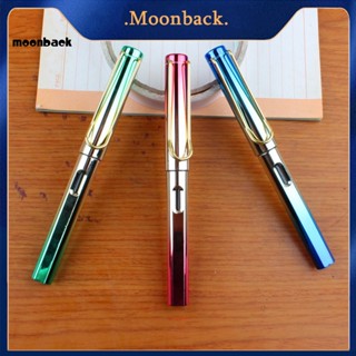 &lt;moonback&gt; ปากกาหมึกซึม ป้องกันการลื่นไถล สีรุ้ง สไตล์นักธุรกิจ สําหรับให้เป็นของขวัญ