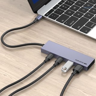 【CH*】อะแดปเตอร์แยก 4 พอร์ต USB C เป็น USB3 1 Type-C 10Gbps สําหรับถ่ายโอนข้อมูล