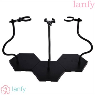 Lanfy โมเดลหุ่นยนต์พลาสติก สีดํา สําหรับตกแต่ง