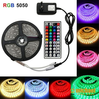 【MC】สายไฟ Led 5050 RGB หลากสี พร้อมรีโมตคอนโทรล 44 คีย์ 12V แรงดันต่ํา