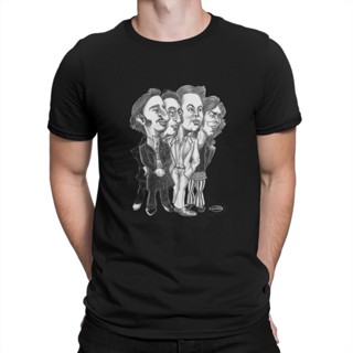 เสื้อยืดแขนสั้นการ์ตูนวาดสำหรับเด็กผู้ใหญ่ชาย TShirt Beatle หล่อที่ยอดเยี่ยมนักดนตรี O คอสั้นแขน T เสื้อS-5XL