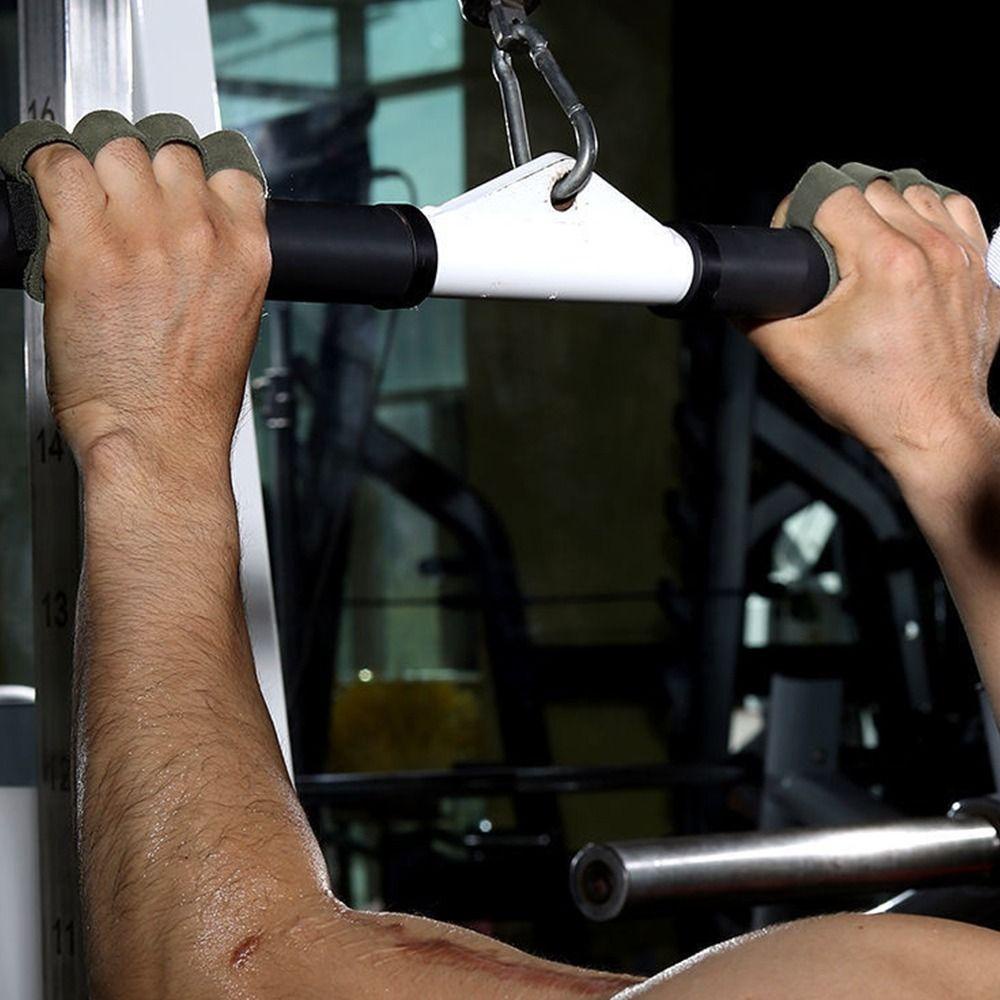 IUPTOSET 1 ชิ้น/ 1 คู่ปาล์ม Pad, หนังวัว 9 สีถุงมือยกน้ําหนัก, ถุงมือครึ่งนิ้วกันลื่น - รูปที่ 5