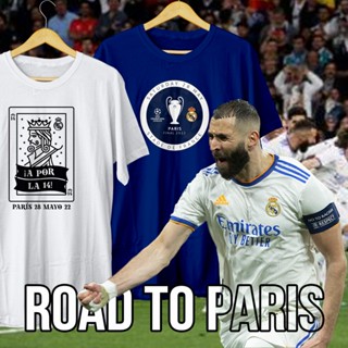 เสื้อยืด REAL MADRID ROAD TO PARIS UCL FINAL 2022