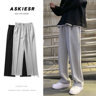 สายรัด Sweatpants ผู้ชายแฟชั่นสบายๆกว้างขากางเกงชาย Streetwear หลวมกางเกงขาทรงกระบอก Mens Joggers กางเกง S-6XL