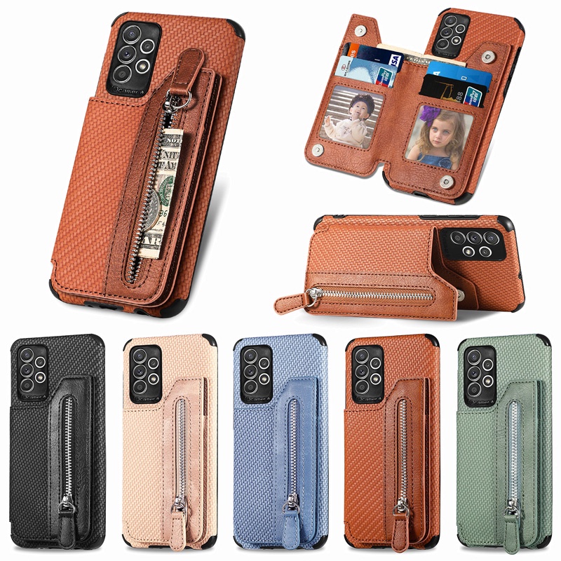 กระเป๋าสตางค์สําหรับ VIVO V30e Y0S Y02 Y02A Y02t Y19S Y76 Y76s 4G 5G ไฟเบอร์หนังผู้ถือบัตรกระเป๋ากัน
